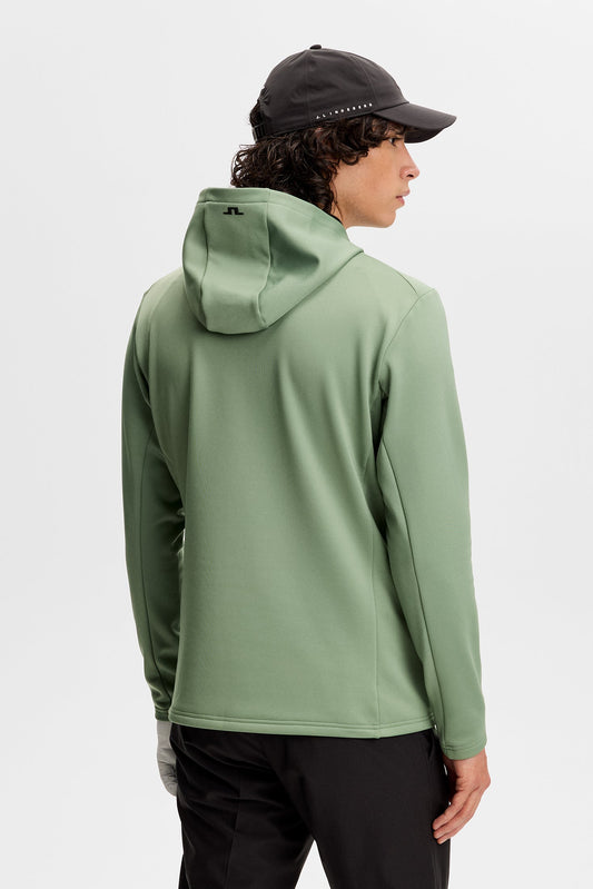 Aerial Quarter Zip Hood / Hedge Green