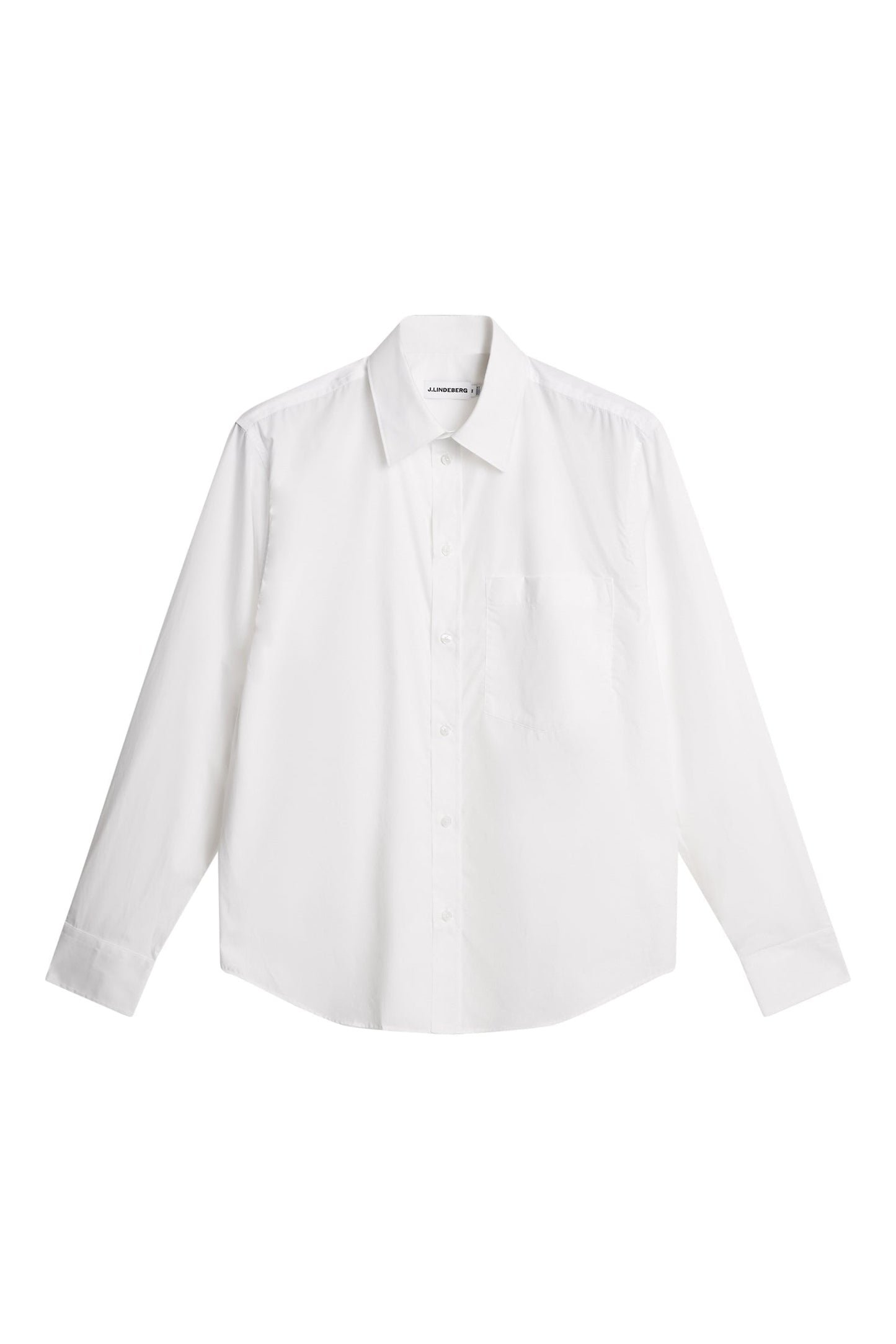 Zachary Cotton Solid Shirt / Weiß