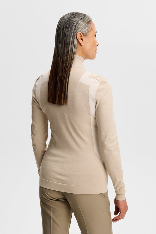 Bianca Strickpullover mit Reißverschluss / Island Fossil