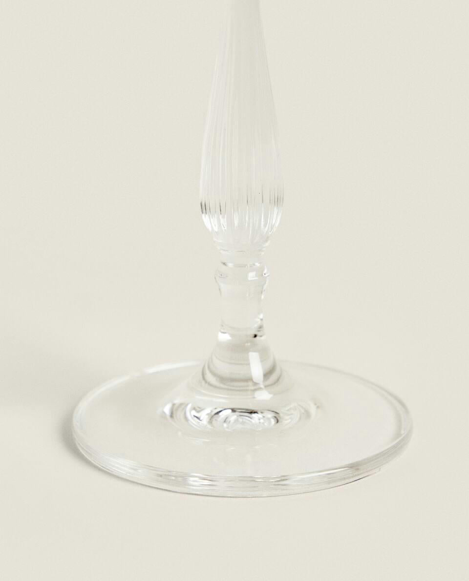 PLAIN CRYSTALLINE FLUTE GLASS