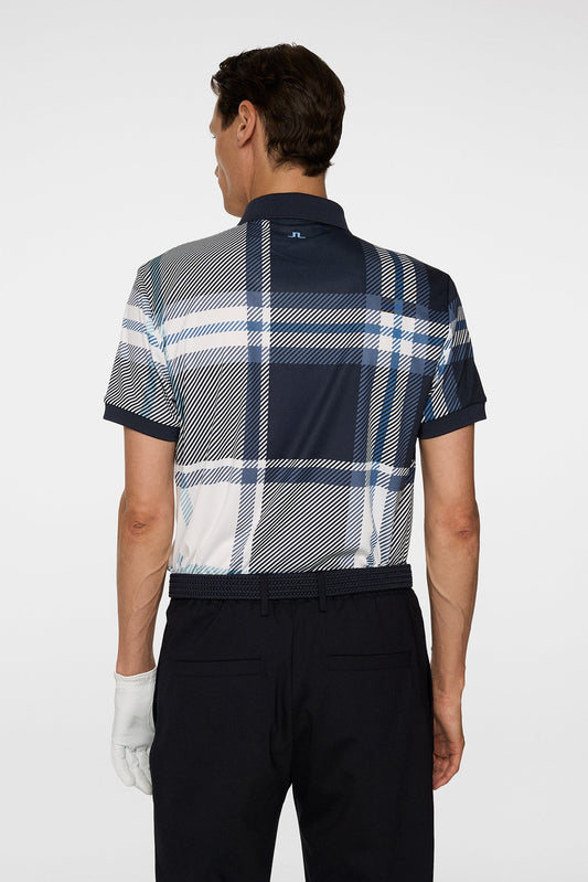 Tour Tech Print Polo DPWT / Tartan Navy