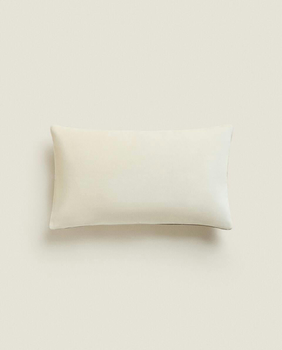 LINEN AND VELVET CUSHION COVER