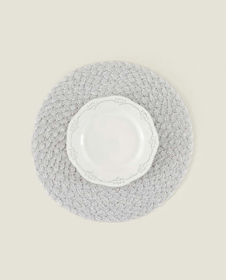 PACK OF BRAIDED CHRISTMAS PLACEMATS (PACK OF 2)