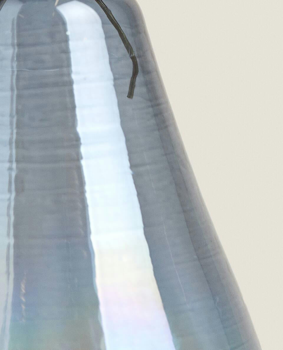 GLASS PEAR CHRISTMAS DECORATION