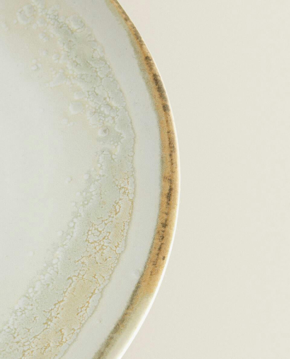 STONEWARE DESSERT PLATE
