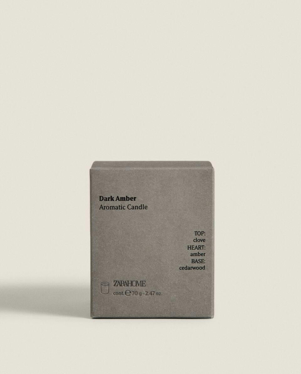 DARK AMBER SCENTED CANDLES