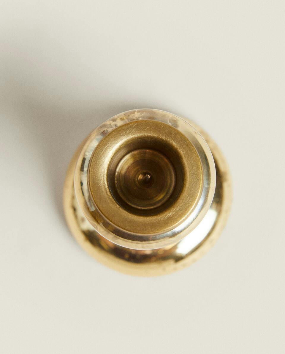 GEOMETRIC GLASS CANDLESTICK