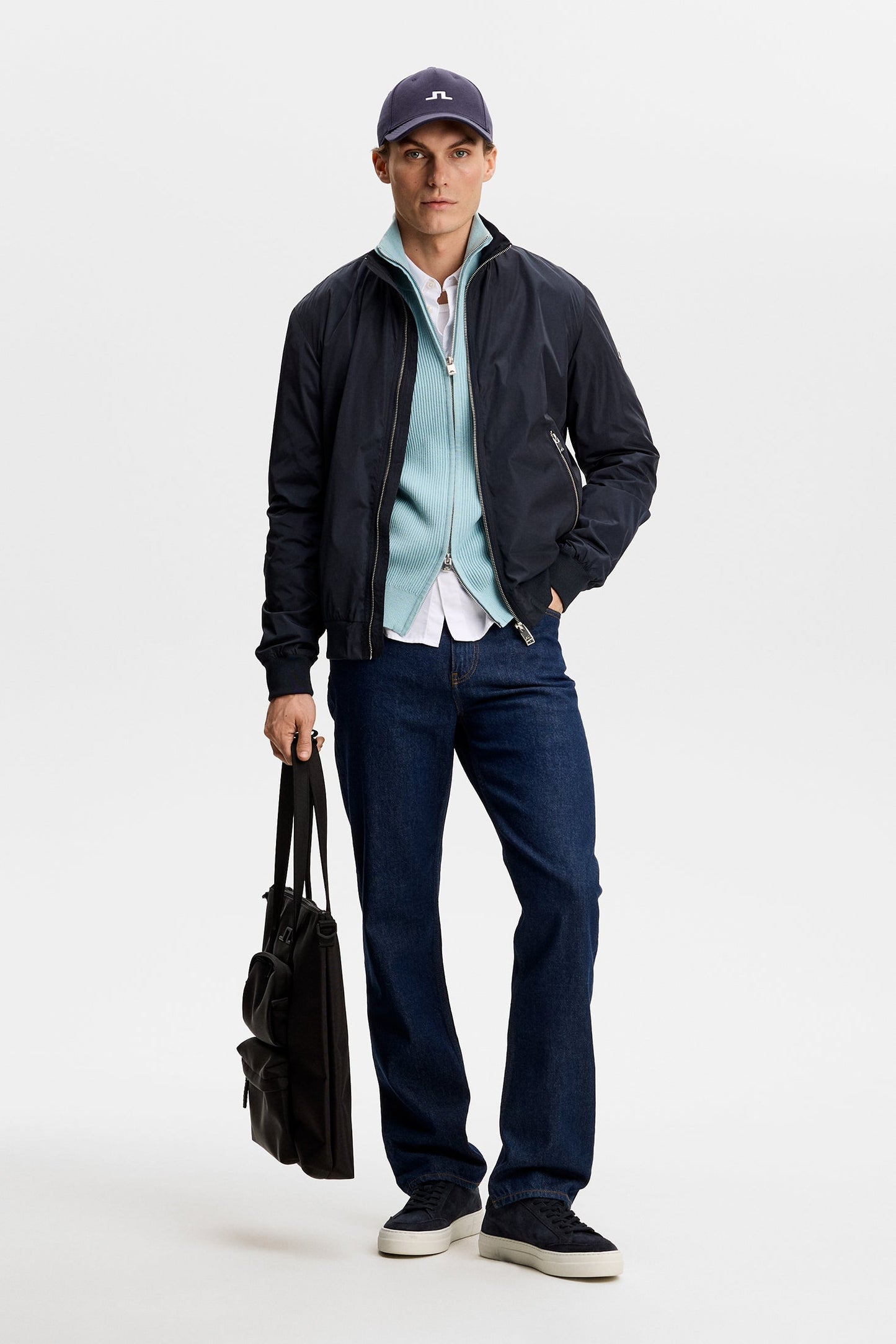 Alexis Full Zip Cardigan / Forget-Me-Not