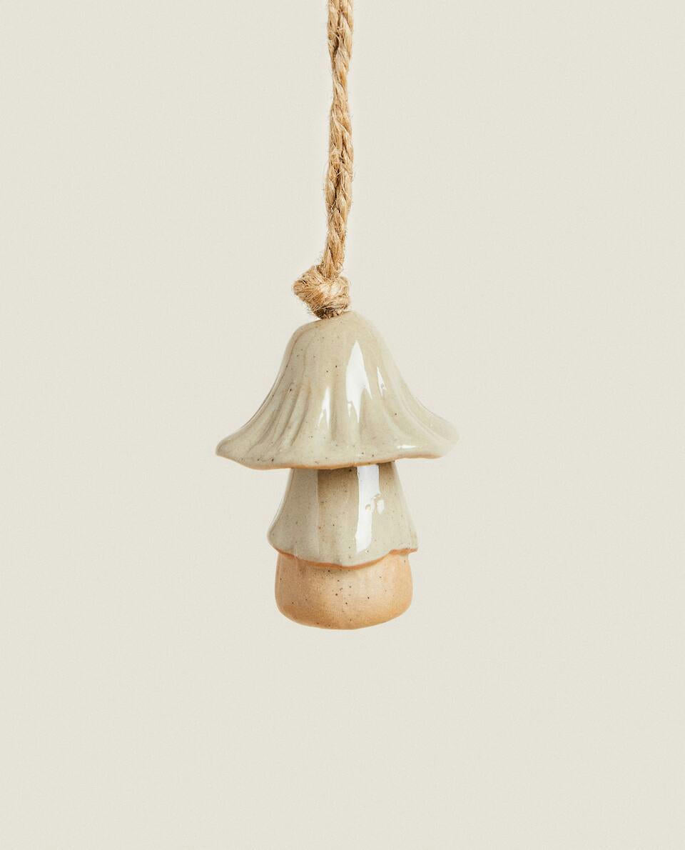 CHRISTMAS CERAMIC MUSHROOM DECORATION