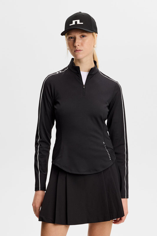 Adiola Quarter Zip Mid Layer / Black