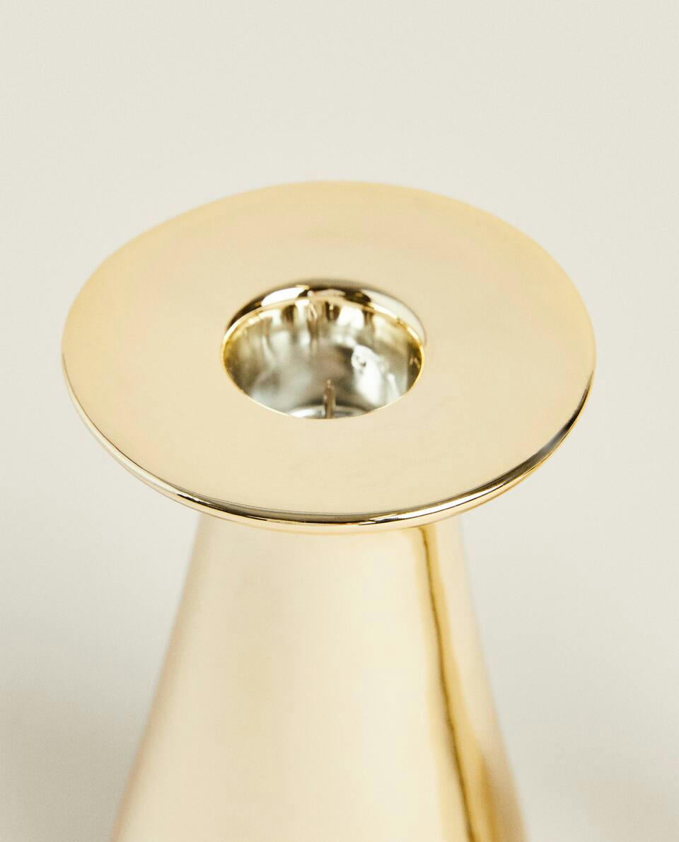 GEOMETRIC PORCELAIN CHRISTMAS CANDLESTICK