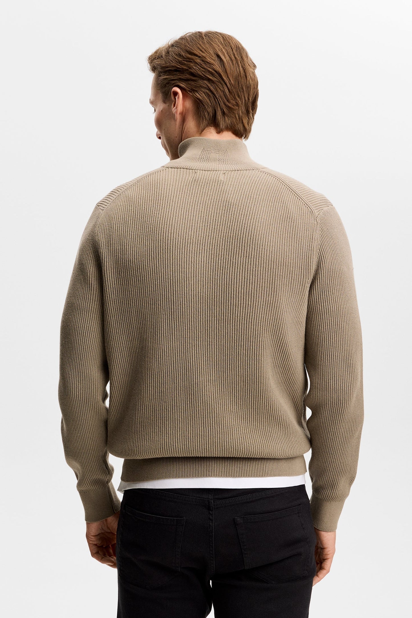 Alex Half Zip Strickpullover / Brindle