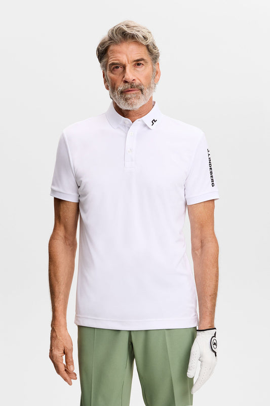 Tour Tech Slim Fit Polo / White