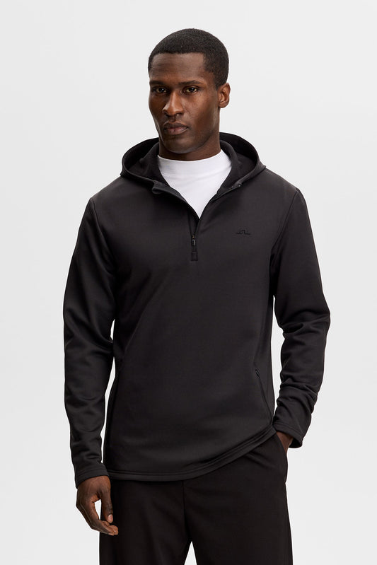 Aerial Quarter Zip Hood / Black