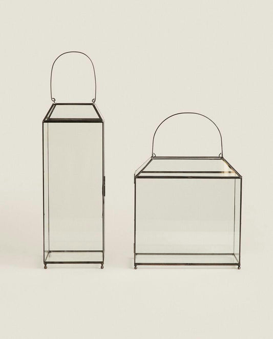 BLACK METAL LANTERN
