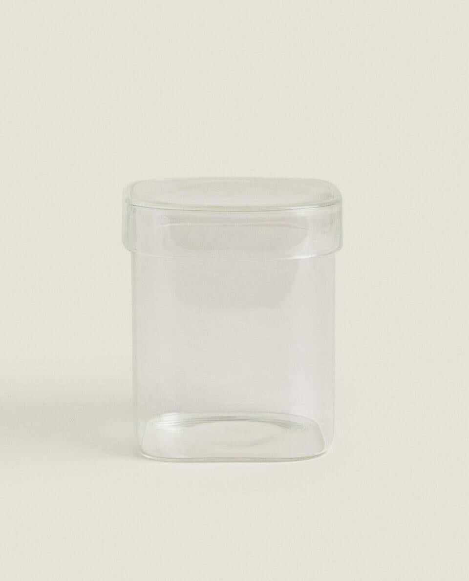 BOROSILICATE GLASS JAR WITH LID