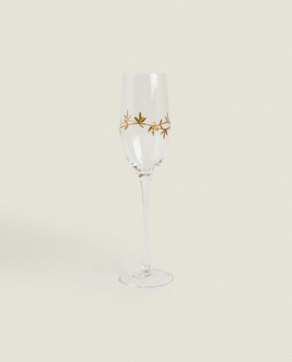 CHRISTMAS FLORAL GLASSWARE SET