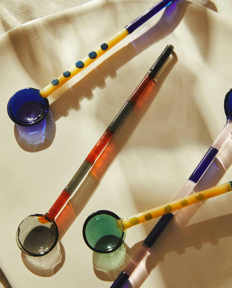 PACK OF BOROSILICATE GLASS DESSERT SPOONS (PACK OF 4)