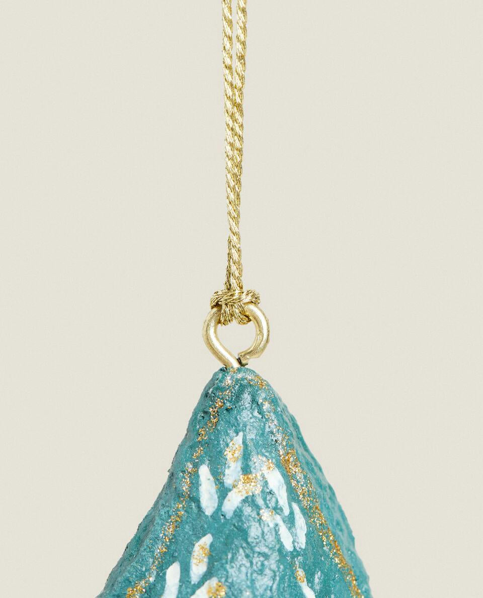 PAPER MCH STAR CHRISTMAS DECORATION