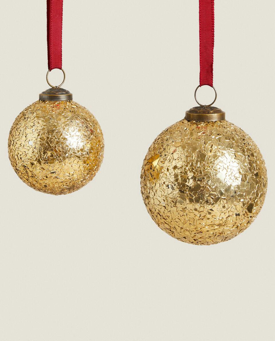 SHINY CHRISTMAS BAUBLE DECORATION