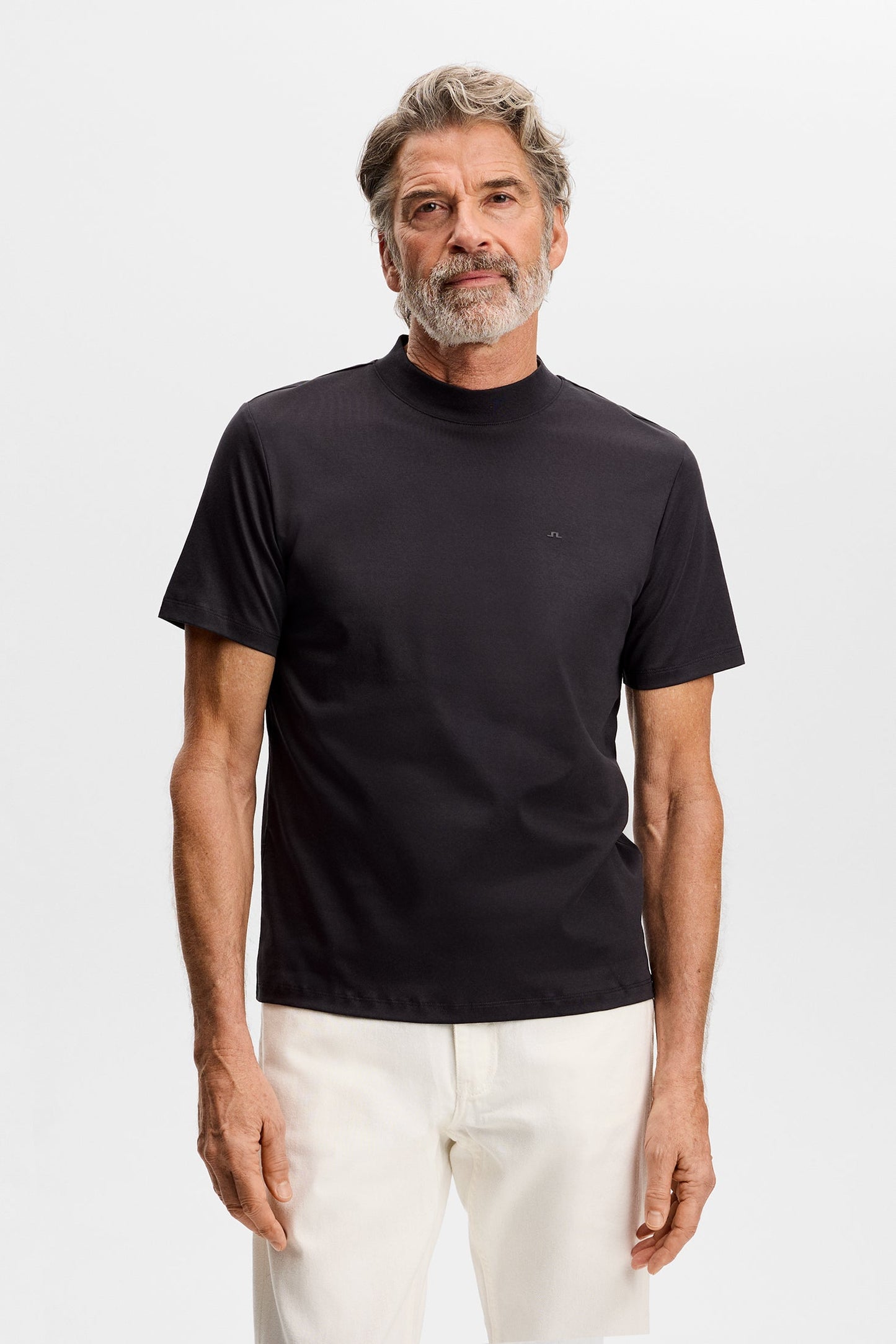 Ace Mock Neck T-Shirt / Black