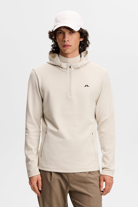 Aerial Quarter Zip Hood / Moonbeam
