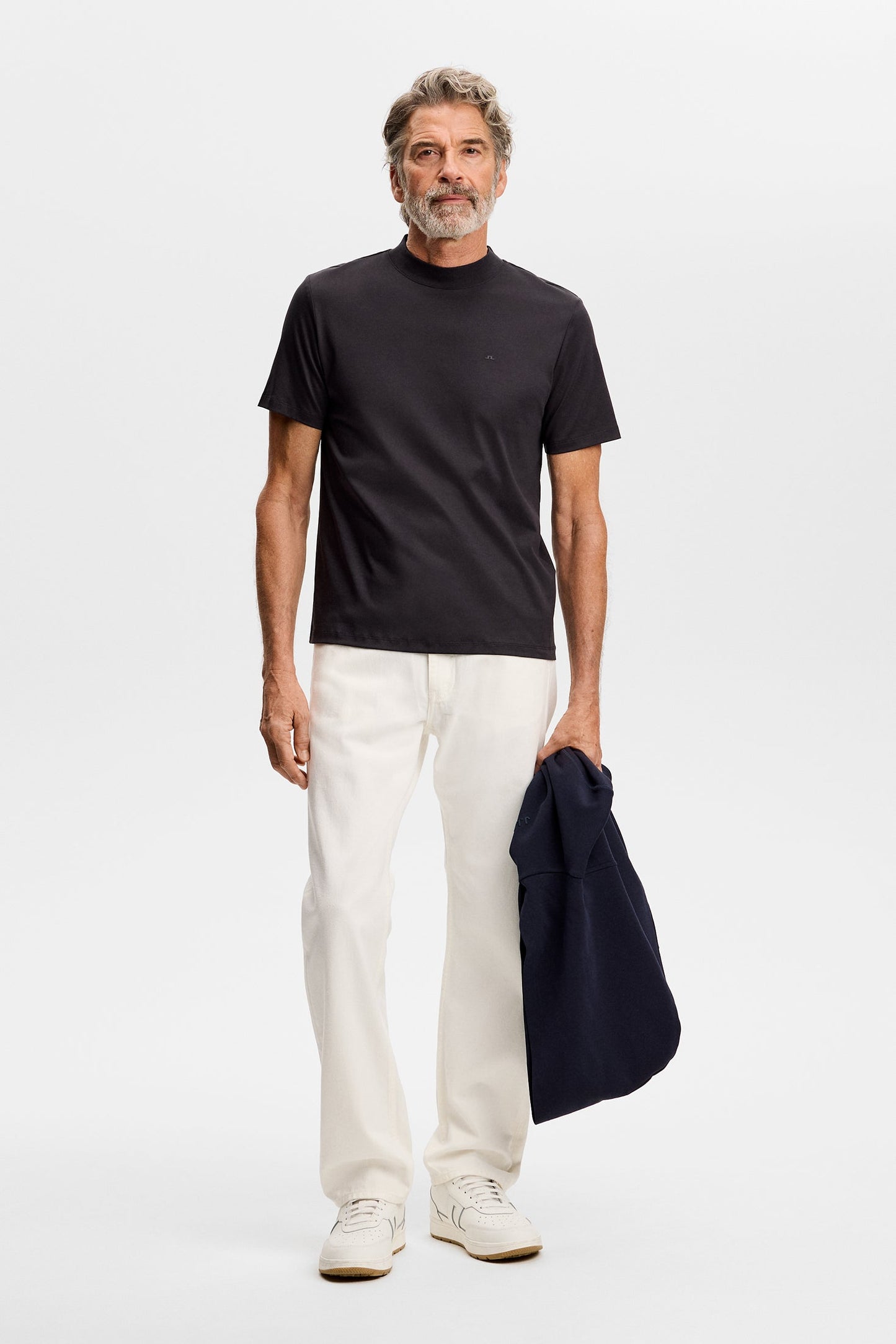 Ace Mock Neck T-Shirt / Black