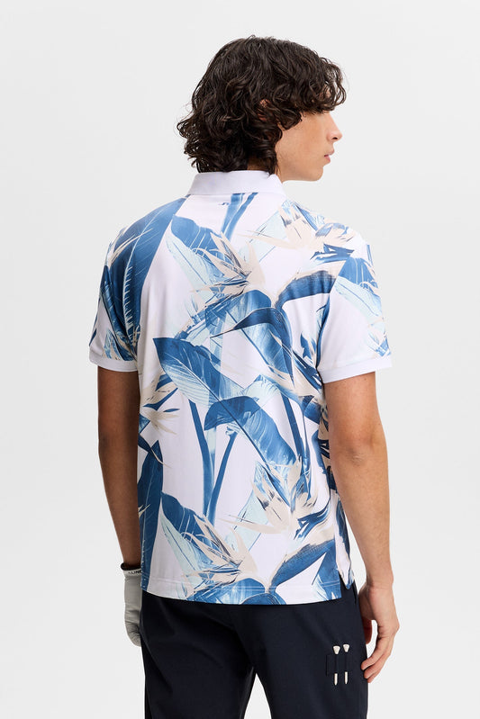Tour Tech Print Polo / Paradise Skylight M
