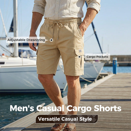 💥Heiße Verkäufe -50% RABATT💖Herren Freizeit Cargo Shorts mit Kordelzug in der Taille
