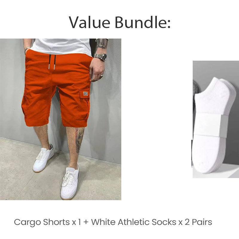 💥Hot Sales-50% OFF💖Men's Casual Cargo Shorts with Drawstring Waist