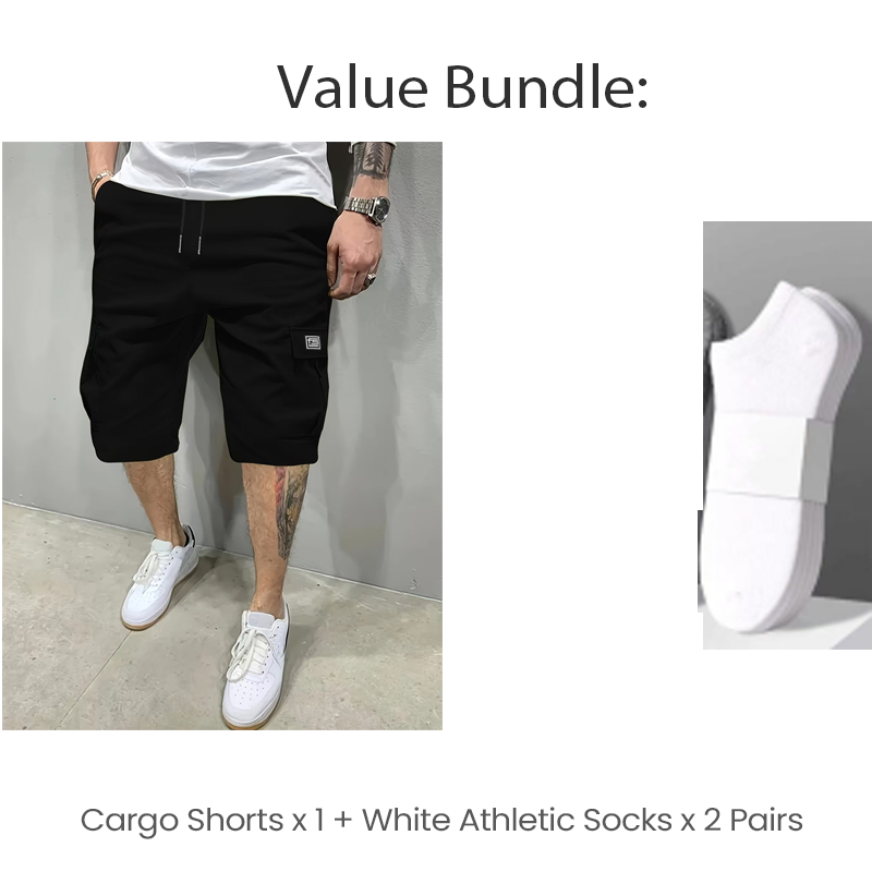 💥Hot Sales-50% OFF💖Men's Casual Cargo Shorts with Drawstring Waist