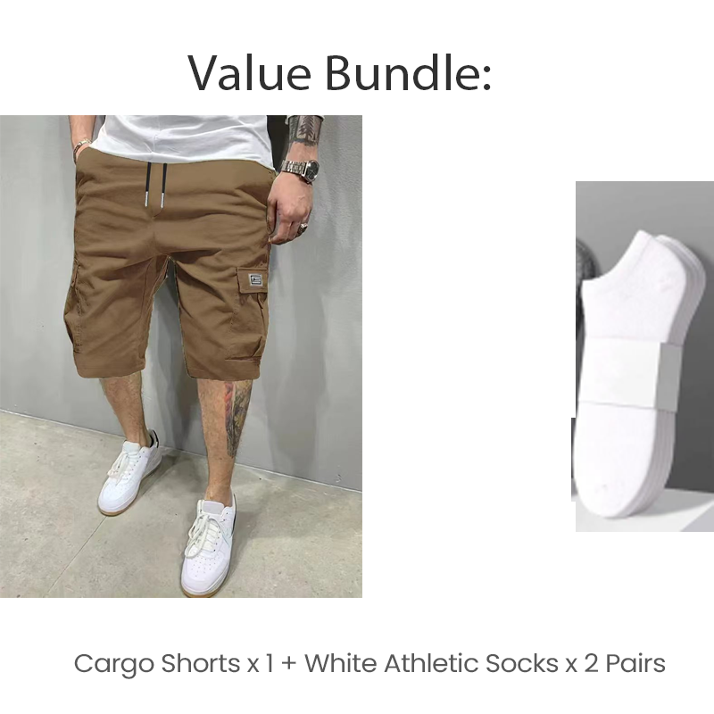 💥Hot Sales-50% OFF💖Men's Casual Cargo Shorts with Drawstring Waist