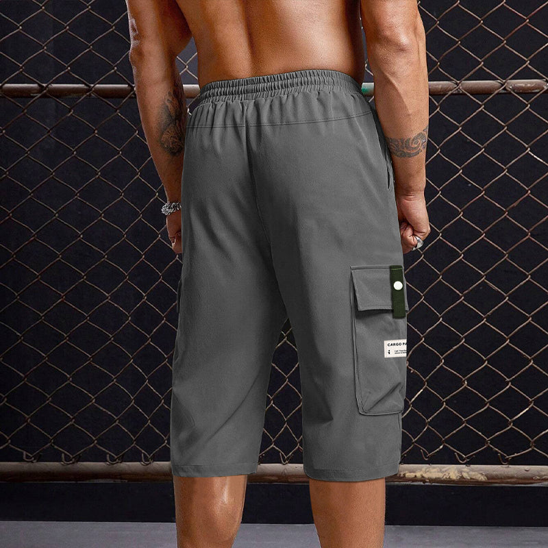 ⏳NUR HEUTE 50% RABATT!!📢Freizeithose Capri Cargohose für Herren mit Kordelzug