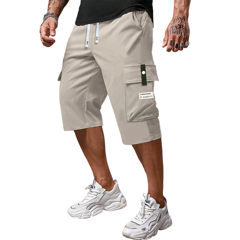 ⏳NUR HEUTE 50% RABATT!!📢Freizeithose Capri Cargohose für Herren mit Kordelzug