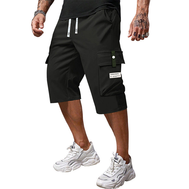 ⏳NUR HEUTE 50% RABATT!!📢Freizeithose Capri Cargohose für Herren mit Kordelzug